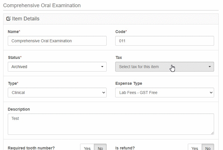 how-to-add-gst-on-items-core-practice