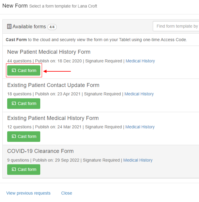 How to use Online Forms – Core Practice
